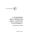 L’insertion des chômeurs par l’activité économique