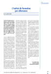 L'Institut de formation par alternance