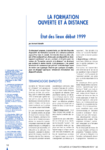 La formation ouverte et à distance