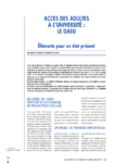 Accès des adultes à l'université : le DAEU, éléments pour un état présent