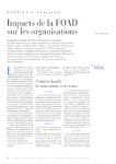 Impacts de la FOAD sur les organisations