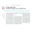 La fondation JAE oriente les jeunes sans qualification