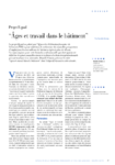 Projet Equal "Age et travail dans le bâtiment"
