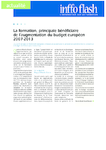 La formation, principale bénéficiaire de l'augmentation du budget européen 2007-2013