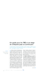 Un guide pour les PME et un stage en entreprise pour la Commission