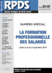 Le compte personnel de formation (CPF)