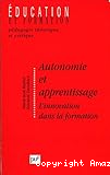 Autonomie et apprentissage