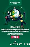 Contrôle de la formation professionnelle et du compte personnel de formation