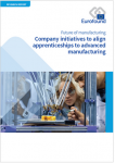 Company initiatives to align apprenticeships to advanced manufacturing (Future of manufacturing)