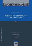 Rythmes et temporalités en formation