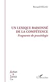 Un lexique raisonné de la compétence