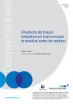 Situations de travail, compétences transversales et mobilité entre les métiers (document de travail + note de synthèse)