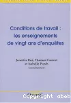 Conditions de travail