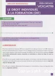 Le Droit individuel à la formation (Dif)