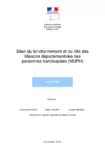 Bilan du fonctionnement et du rôle des Maisons départementales des personnes handicapées (MDPH). Rapport