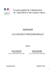 Les licences professionnelles. Rapport