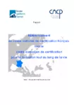 Référencement du cadre national de certification français vers le cadre européen de certification pour la formation tout au long de la vie : rapport