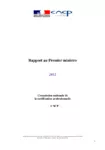 CNCP - Rapport au premier ministre 2012