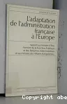 Adaptation de l'administration française à l'Europe