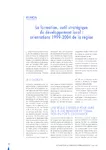 Réunion : la formation, outil stratégique du développement local - Orientations 1999-2004 de la région