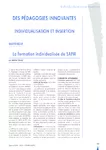 Martinique : la formation individualisée du SAFIR