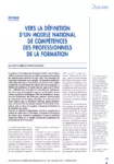 En Italie : vers la définition d'un modèle national de compétences des professionnels de la formation