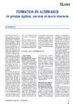 Formation en alternance : un principe légitime, une mise en oeuvre incertaine