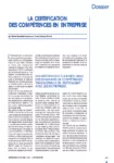 La certification des compétences en entreprise