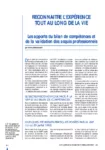 Reconnaître l'expérience tout au long de la vie : les apports du bilan de compétences et de la validation des acquis professionnels