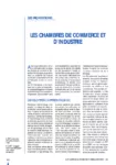 Des propositions : les chambres de commerce et d'industrie