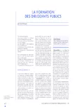 La formation des dirigeants publics