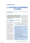 La validation des compétences en Espagne