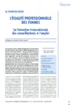 L'égalité professionnelle des femmes