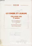 Conseil et l'Europe (Le)