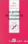 Gestion des ressources humaines (La)