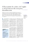 L'Observatoire des métiers, de l'emploi et de la formation des entreprises du médicament