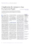 L'implication des entreprises dans le programme Equal