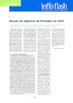 Hausse des dépenses de formation en 2004