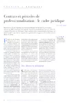 Contrats et périodes de professionnalisation