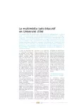 Le multimédia ludo-éducatif en Université d'été