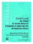 L'accès à la VAE des publics en grande difficulté d'insertion et sortis très tôt de formation initiale