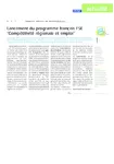 Lancement du programme français FSE "Compétitivité régionale et emploi"