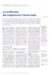 La certification des compétences transversales