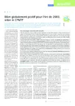 Bilan globalement positif pour l'Ani de 2003, selon le CPNFP