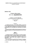 Accord du 20 novembre 2009 relatif à la modernisation du marché du travail