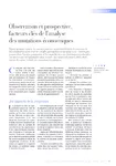 Observation et prospective, facteurs clés de l'analyse des mutations économiques