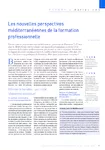 Les nouvelles perspectives méditerranéennes de la formation professionnelle