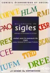 Dictionnaire de sigles domaines économiques et sociaux