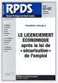 Les accords de maintien de l'emploi