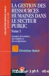 Gestion des ressources humaines dans le secteur public (La)